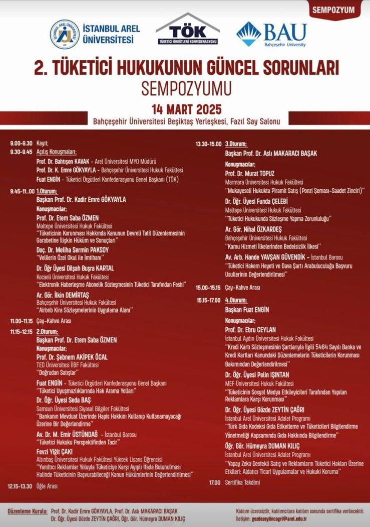 2nd Symposium on Current Issues in Consumer Law — Poster