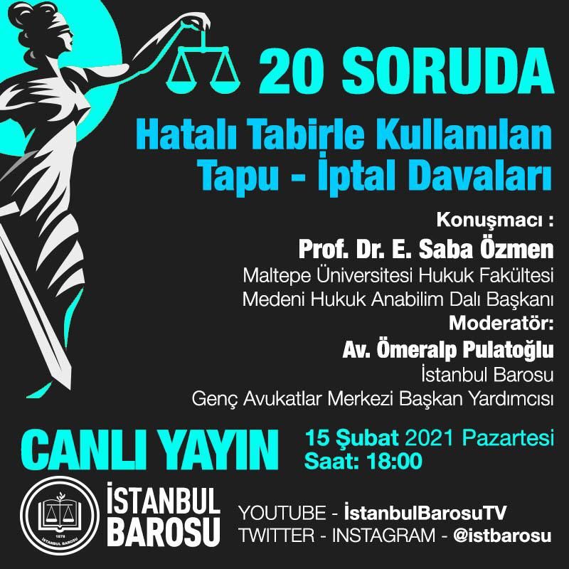 20 Soruda Hatalı Tabirle Kullanılan Tapu İptal Davaları — Afiş