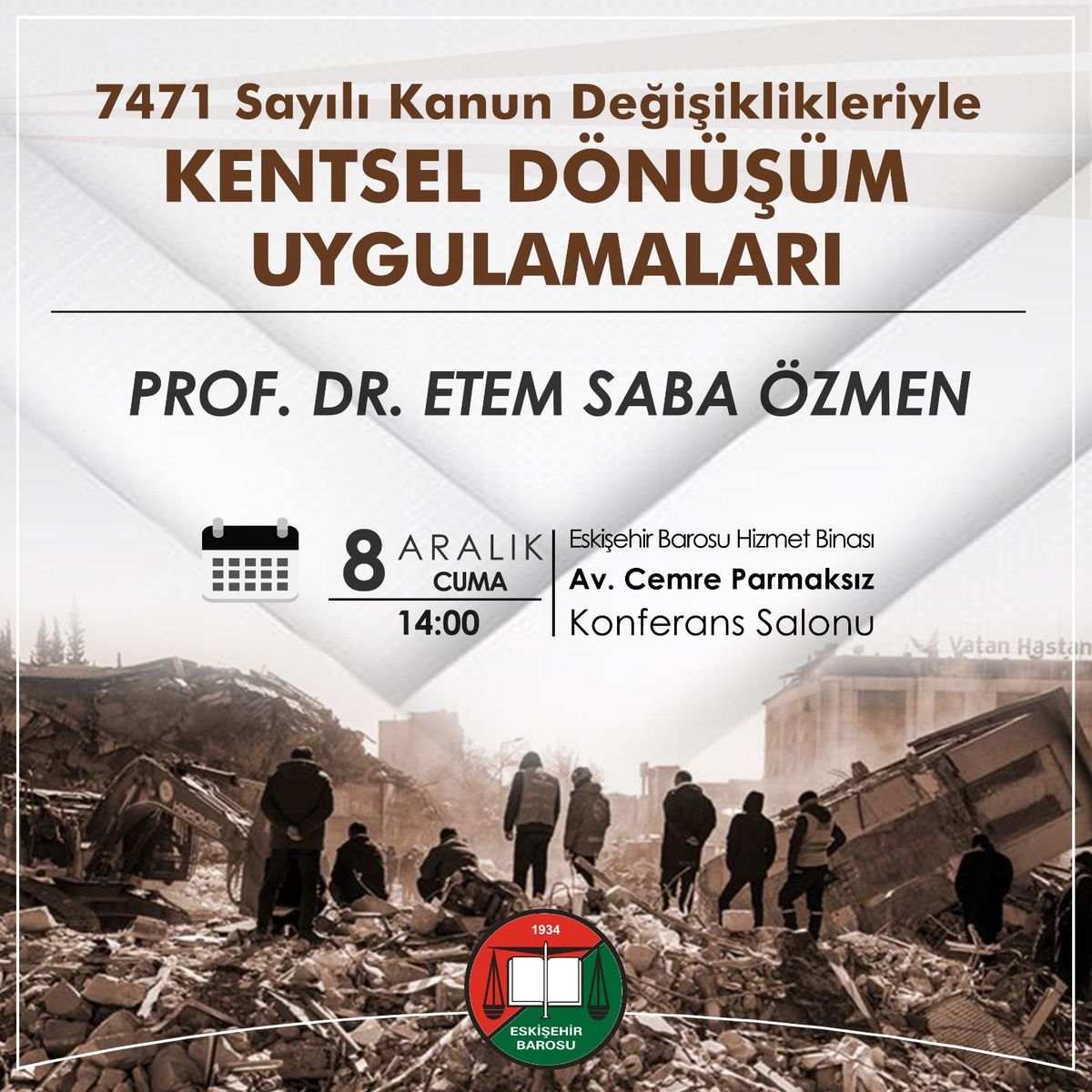 Urban Regeneration Practice after the Amendments of Law No. 7471 — Poster