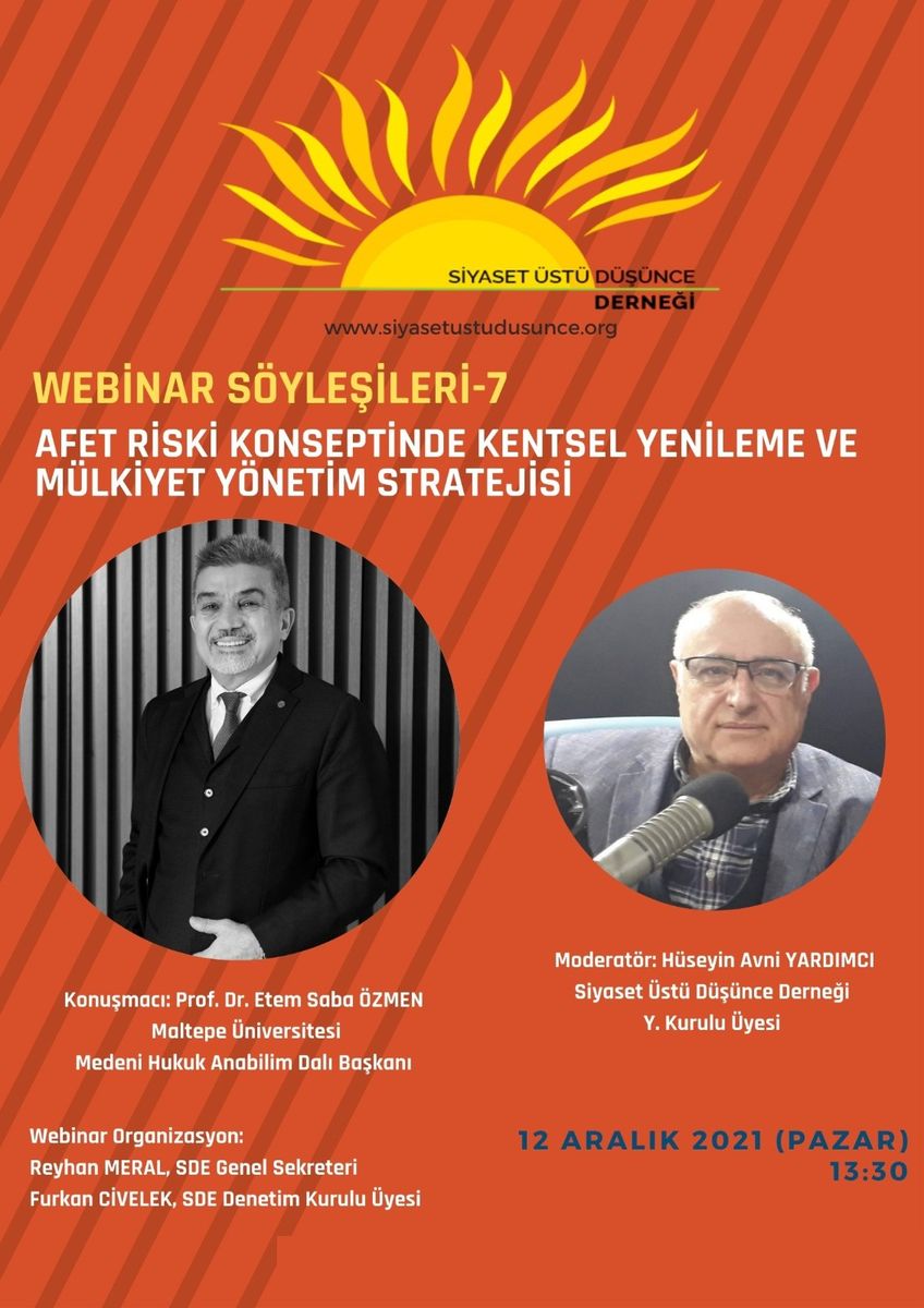 Urban Renewal and Property Management Strategy under Disaster Risk (Webinar Talks 7) — Poster