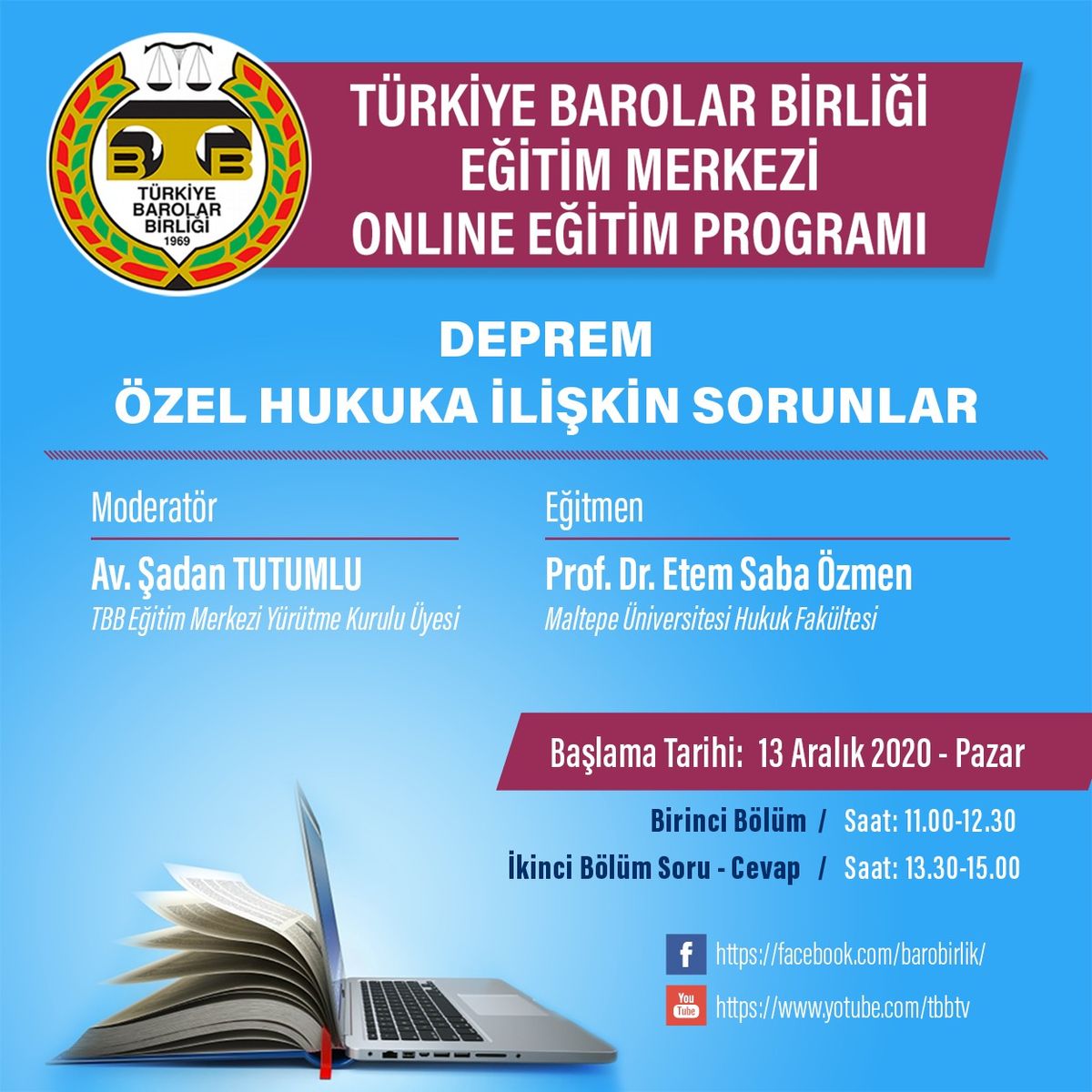 Earthquakes: Private-Law Issues (TBB Online Course) — Poster
