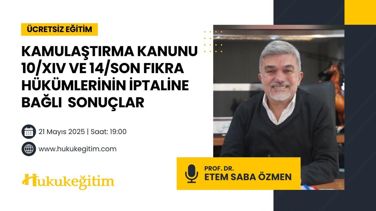 Consequences of the Annulment of Articles 10(14) and 14 (Final Paragraph) of the Expropriation Law — Poster