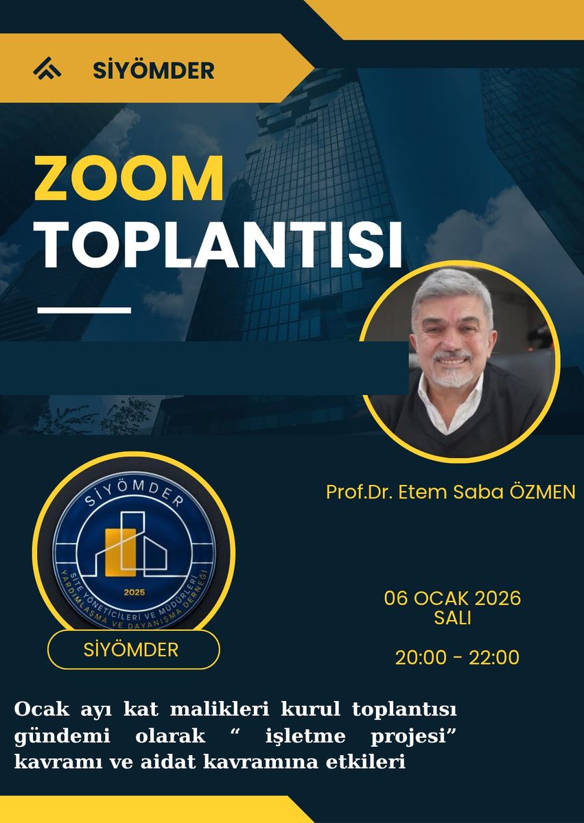 The Operating Budget on the Owners' Assembly Agenda and its Effect on Service Charges (SİYÖMDER) — Poster