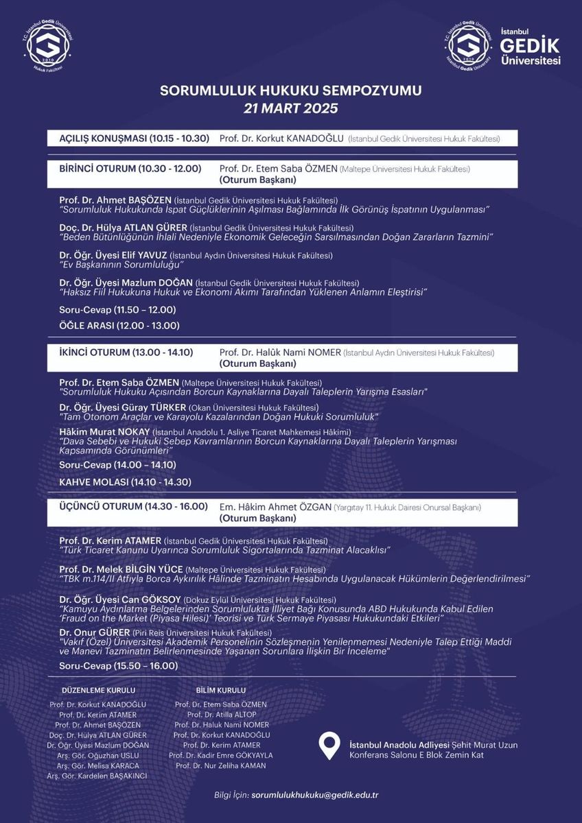 Symposium on Liability Law — Poster