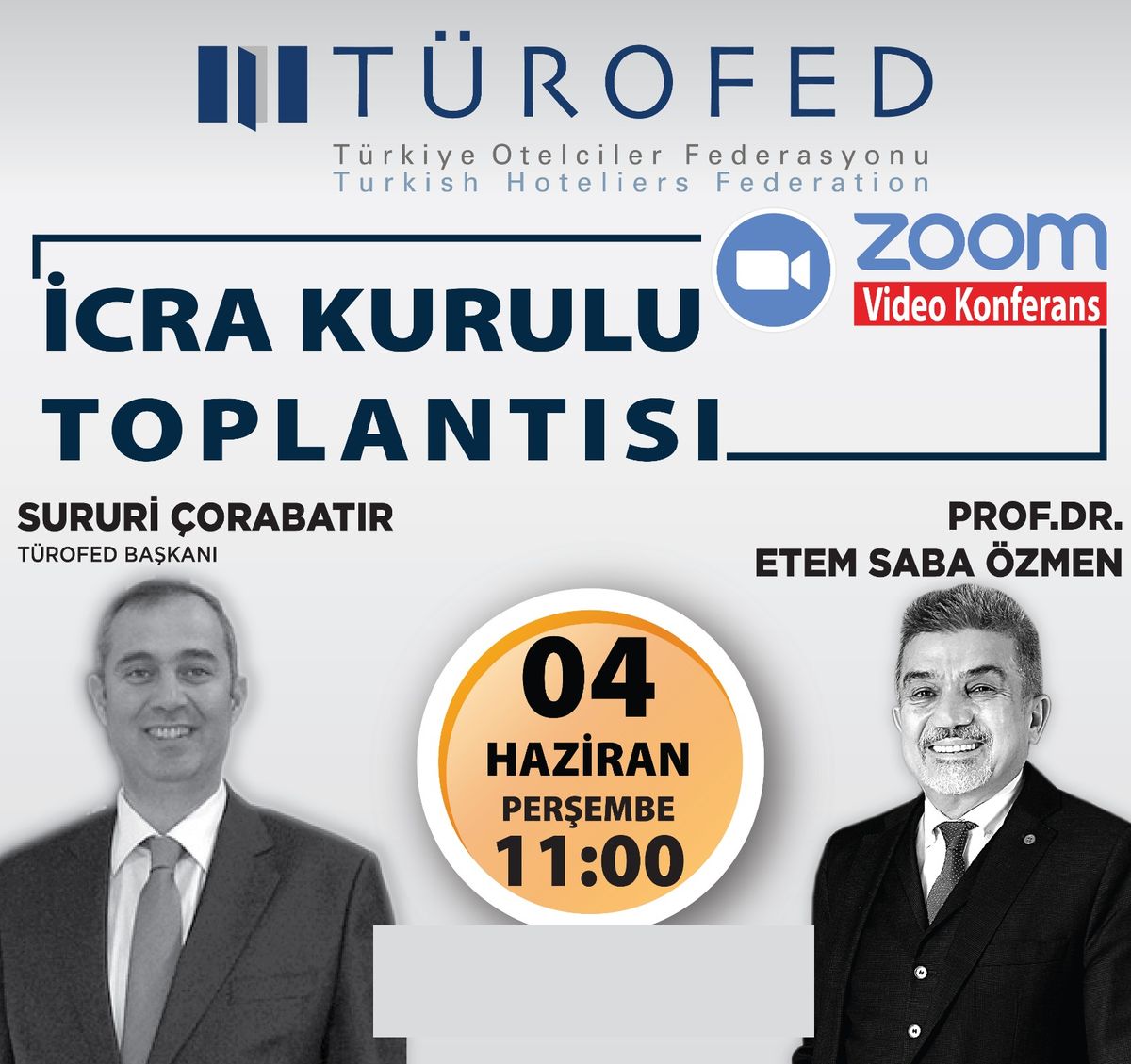 Sitzung des Exekutivrats von TÜROFED — Plakat